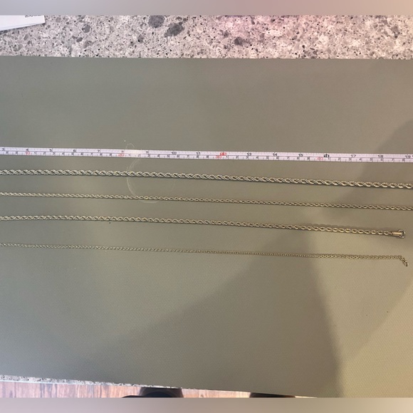 Gold Rope Chain Stack Crafts London Two 20” Two 18” - Picture 2 of 5